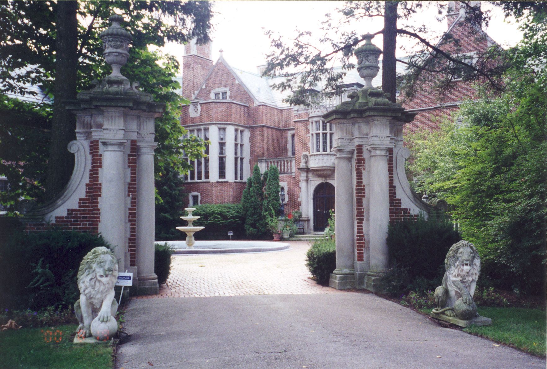 Mayflower Place, home of Charles and Laura Shedd Schweppe, where the Prince and Princess were entertained with a dinner and dance.