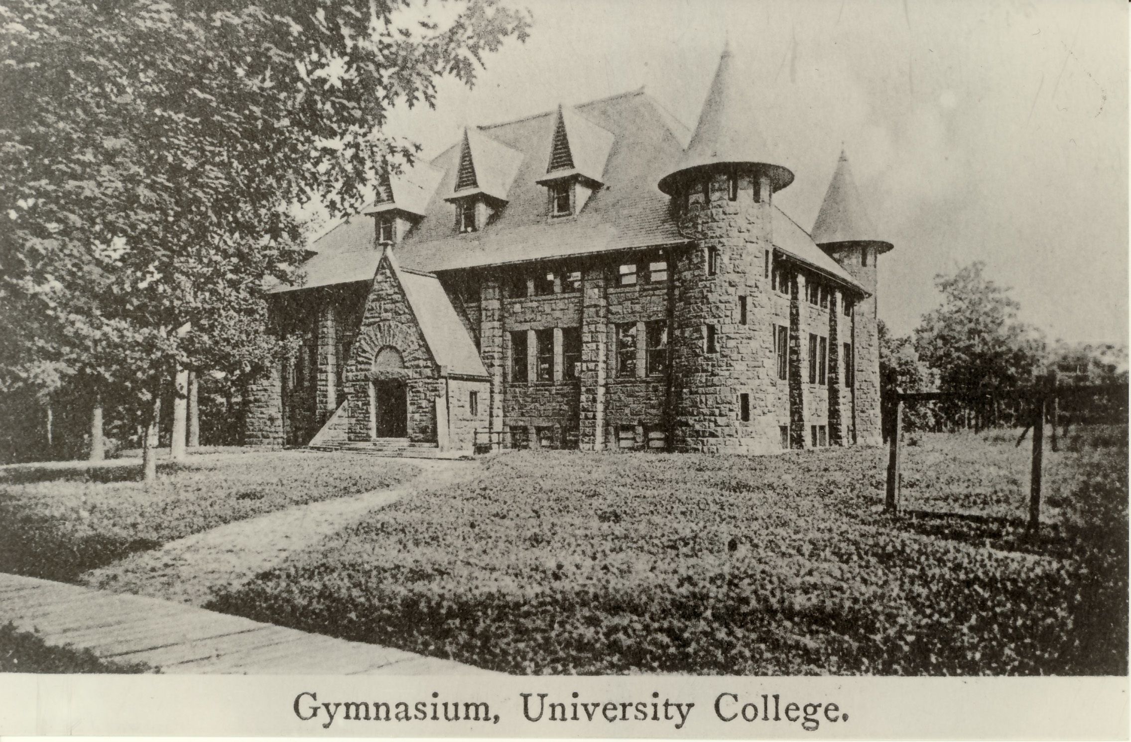 Gymnasium, Lake Forest College, built 1891 (now known as Hotchkiss Hall).