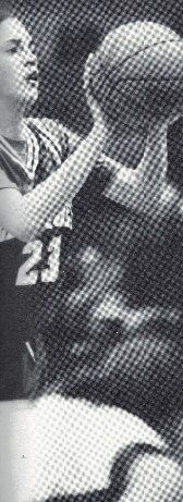 Sarah Spain shooting a free throw for Lake Forest High School, 1997. Image source: Forest Trails yearbook.