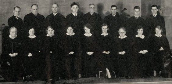 Members of the Methodist Church choir.