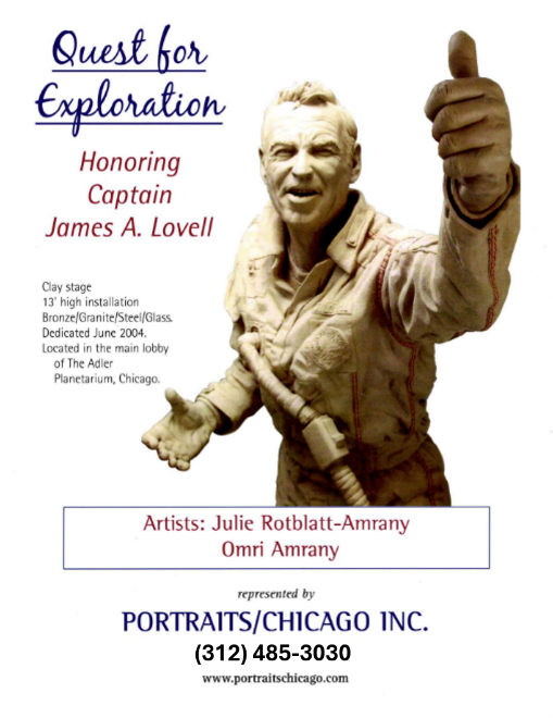 PORTRAITS/CHICAGO flyer detailing specifications of Quest for Exploration