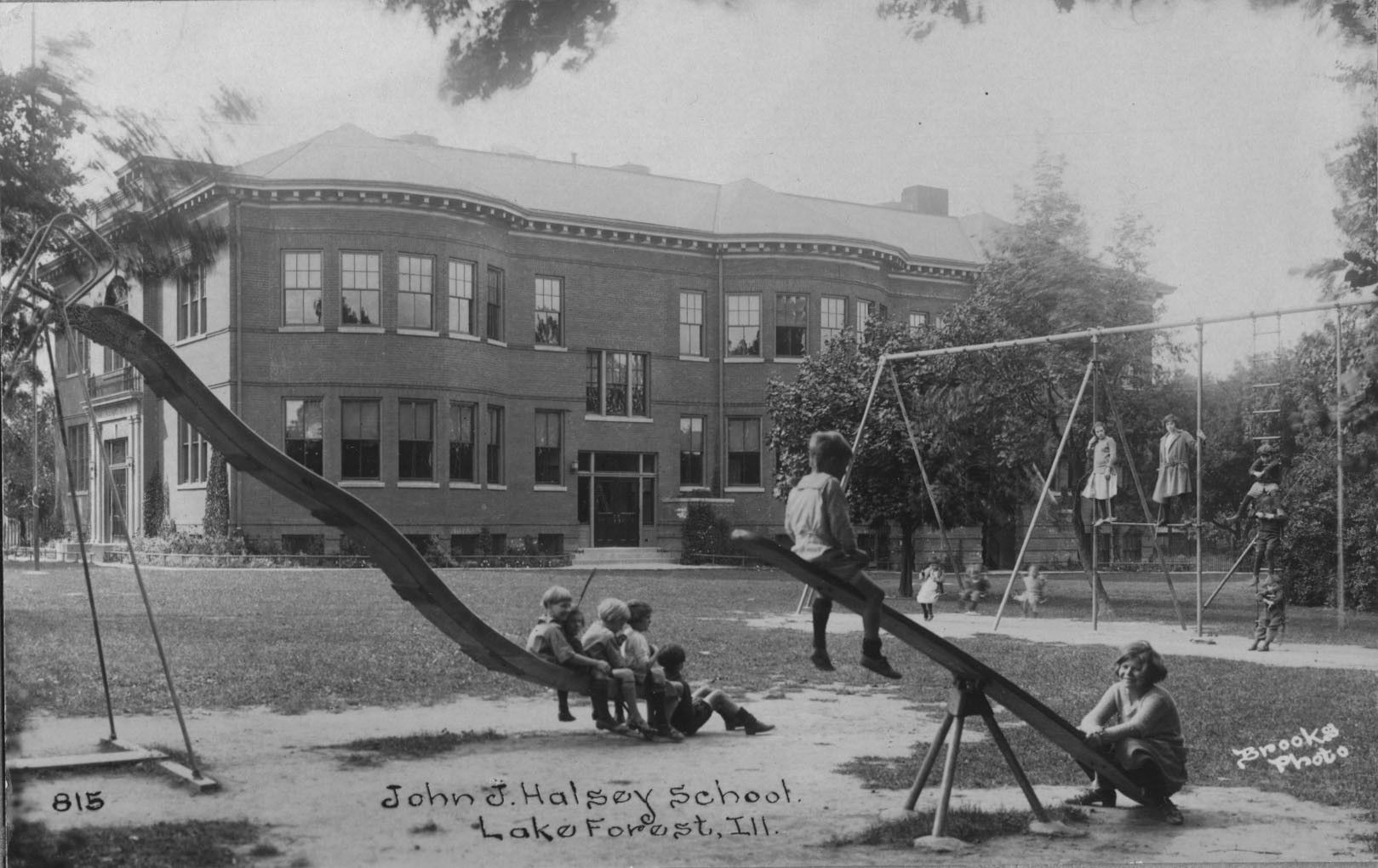 Halsey School playground, c. 1925.