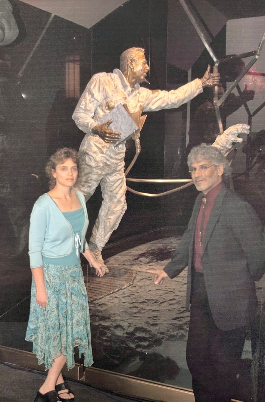 Julie Rotblatt Amrany and Omri Amrany at the Adler dedication of the Lovell Installation. Everyone involved was incredibly grateful and proud of the work that had been developed, created, and forever memorialized in such a fitting setting.