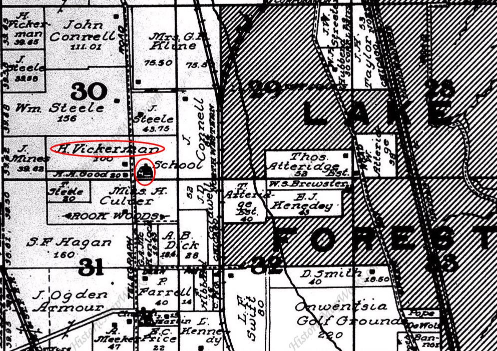 1907 Shields Township map.