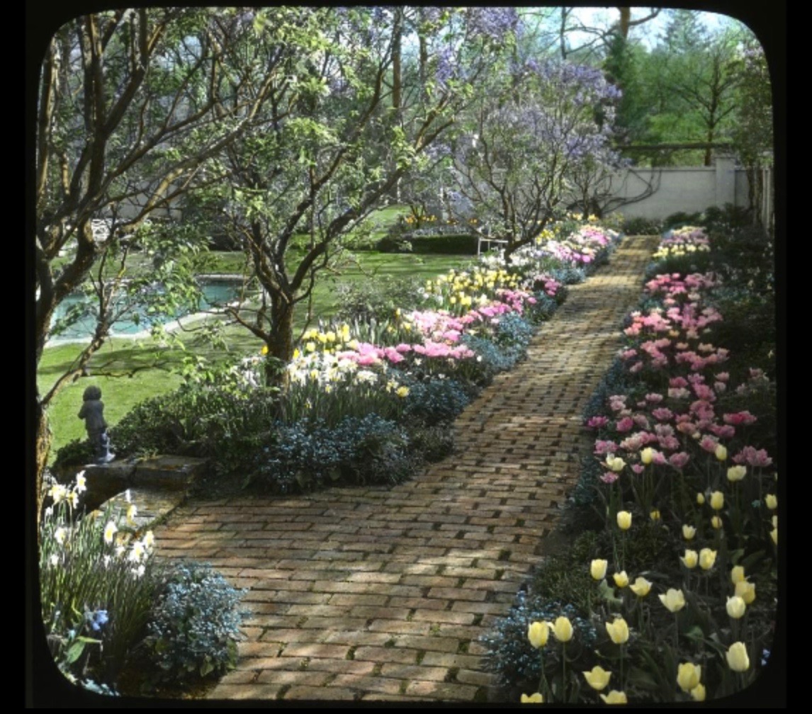 Garden of Mrs. Edward Shumway, 735 Westminster, Lake Forest; image source: Garden Club of America, Smithsonian